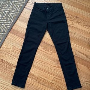 J Brand Black Skinny Mid Rise Pants